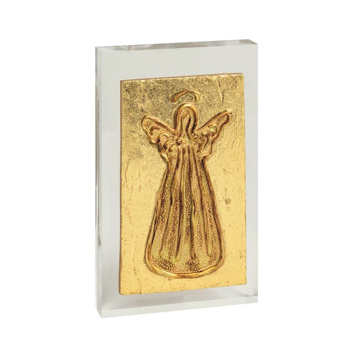 Large Gold Angel Acrylic Plaque