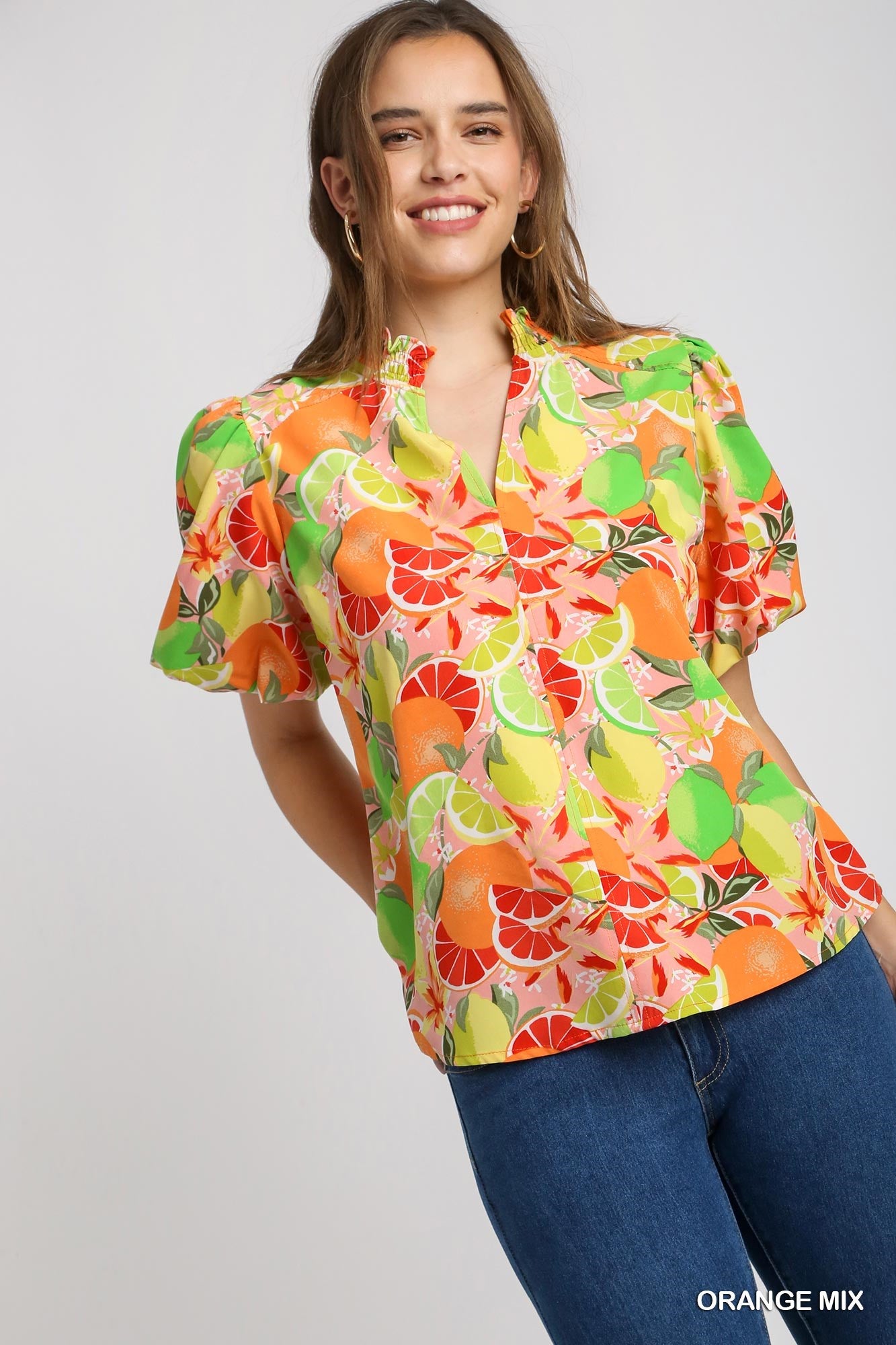 Tessa Fruit Print Top