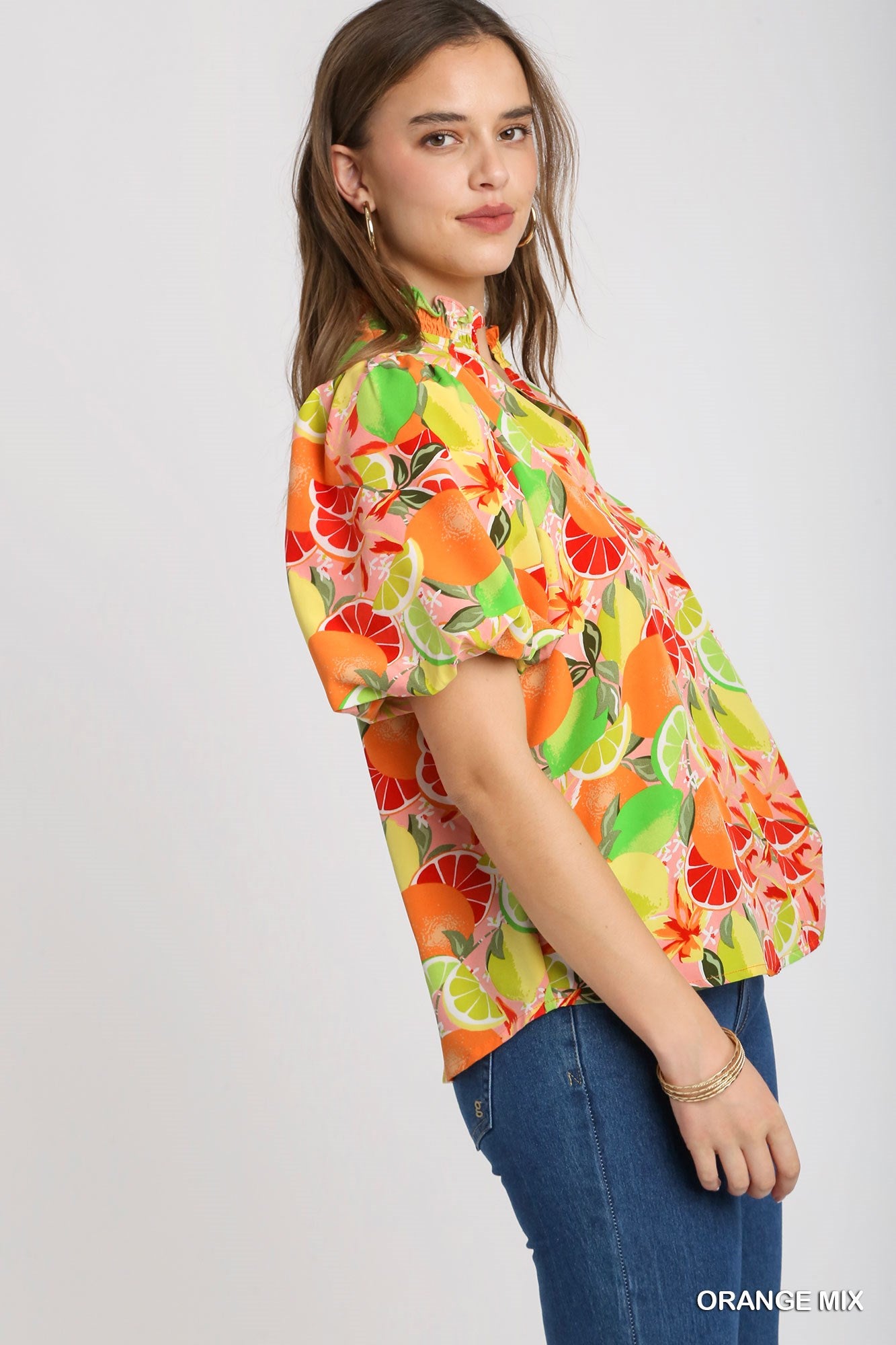 Tessa Fruit Print Top