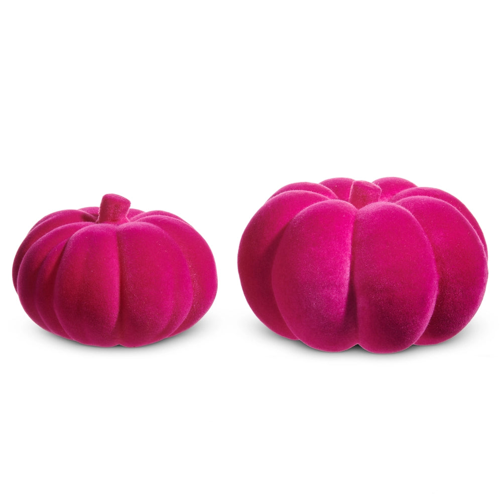 Flocked Pumpkin