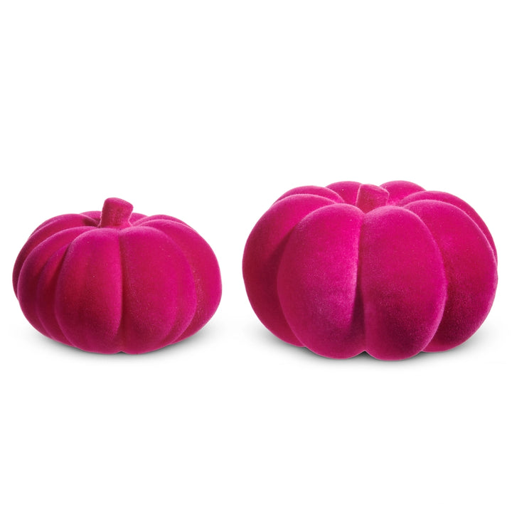 Flocked Pumpkin