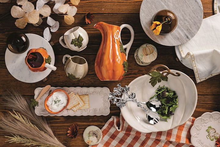 Gourd Leaf Handle Pitcher