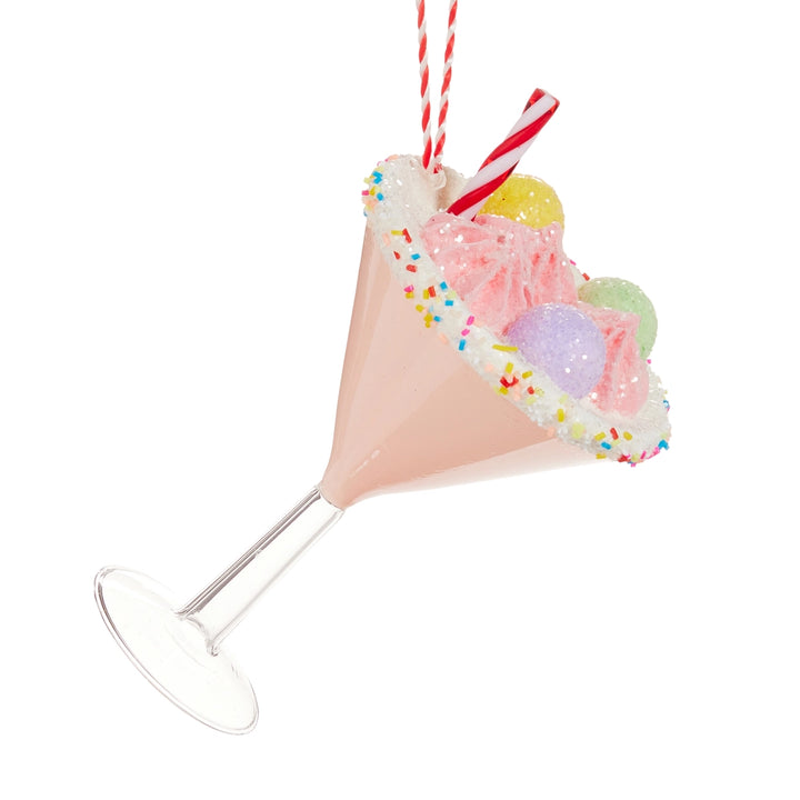 Candy Cane Cocktail Ornament
