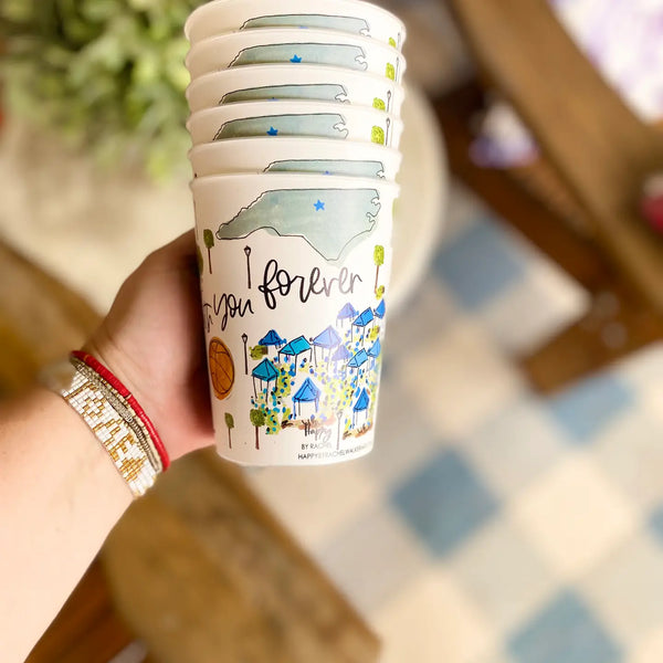 College Town Printed Cups Set/6