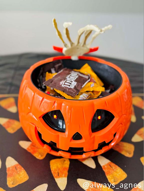 Animated LED Pumpkin Candy Bowl