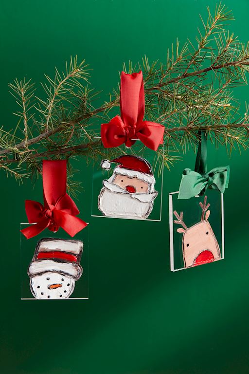 Small Painted Acrylic Ornament