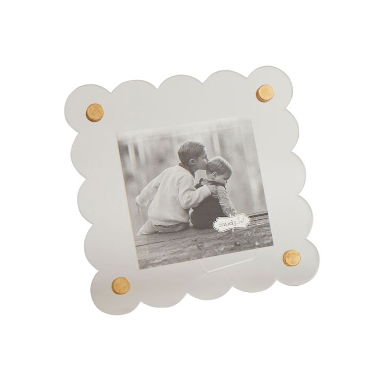 Scalloped Acrylic Photo Frame