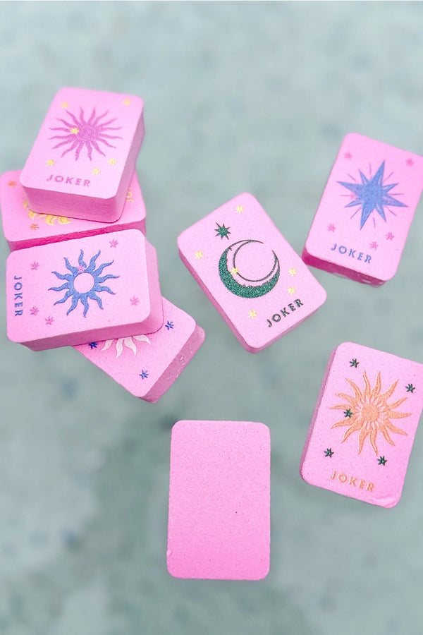 Pink Floating Mahjong Tile Set