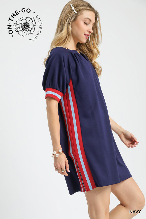Eleanor LuxeKnit Varsity Dress