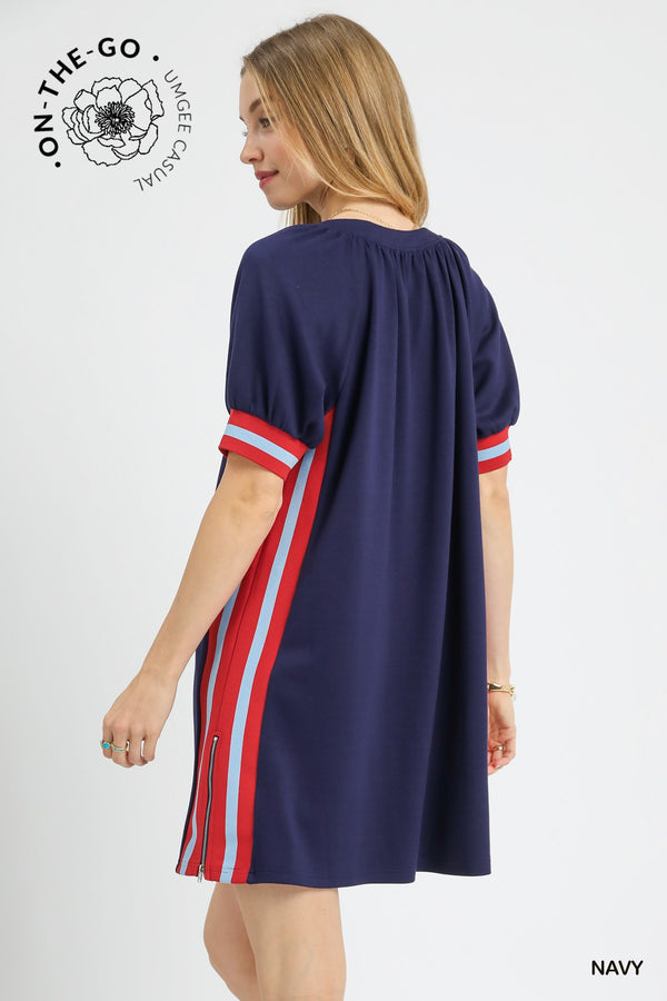 Eleanor LuxeKnit Varsity Dress