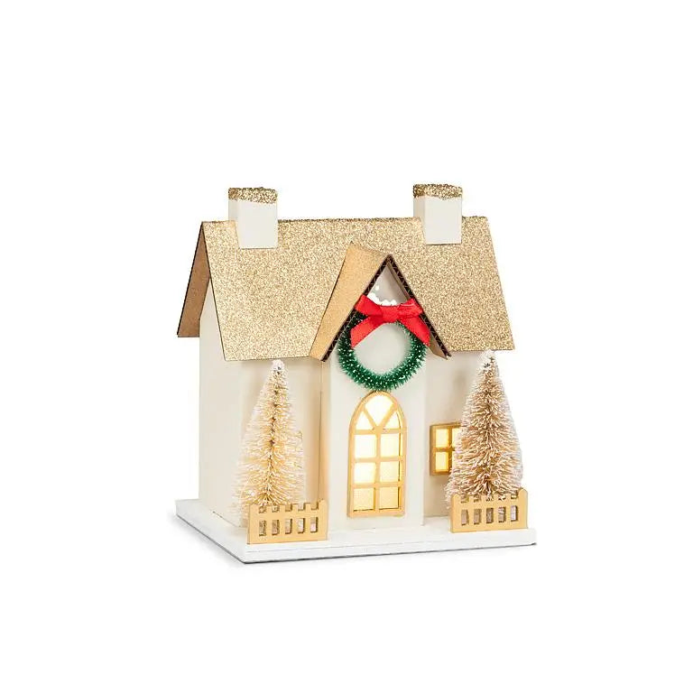 Small Light Up Holiday Village Houses