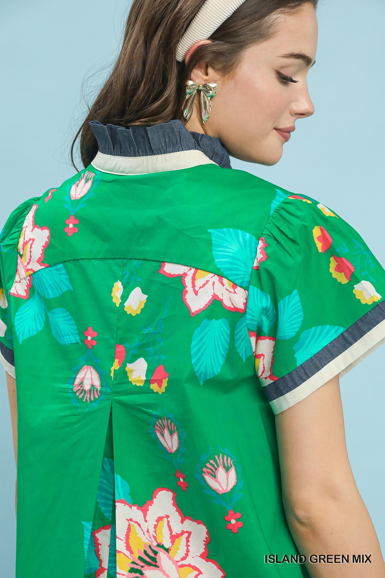 Kaia Green Floral Dress