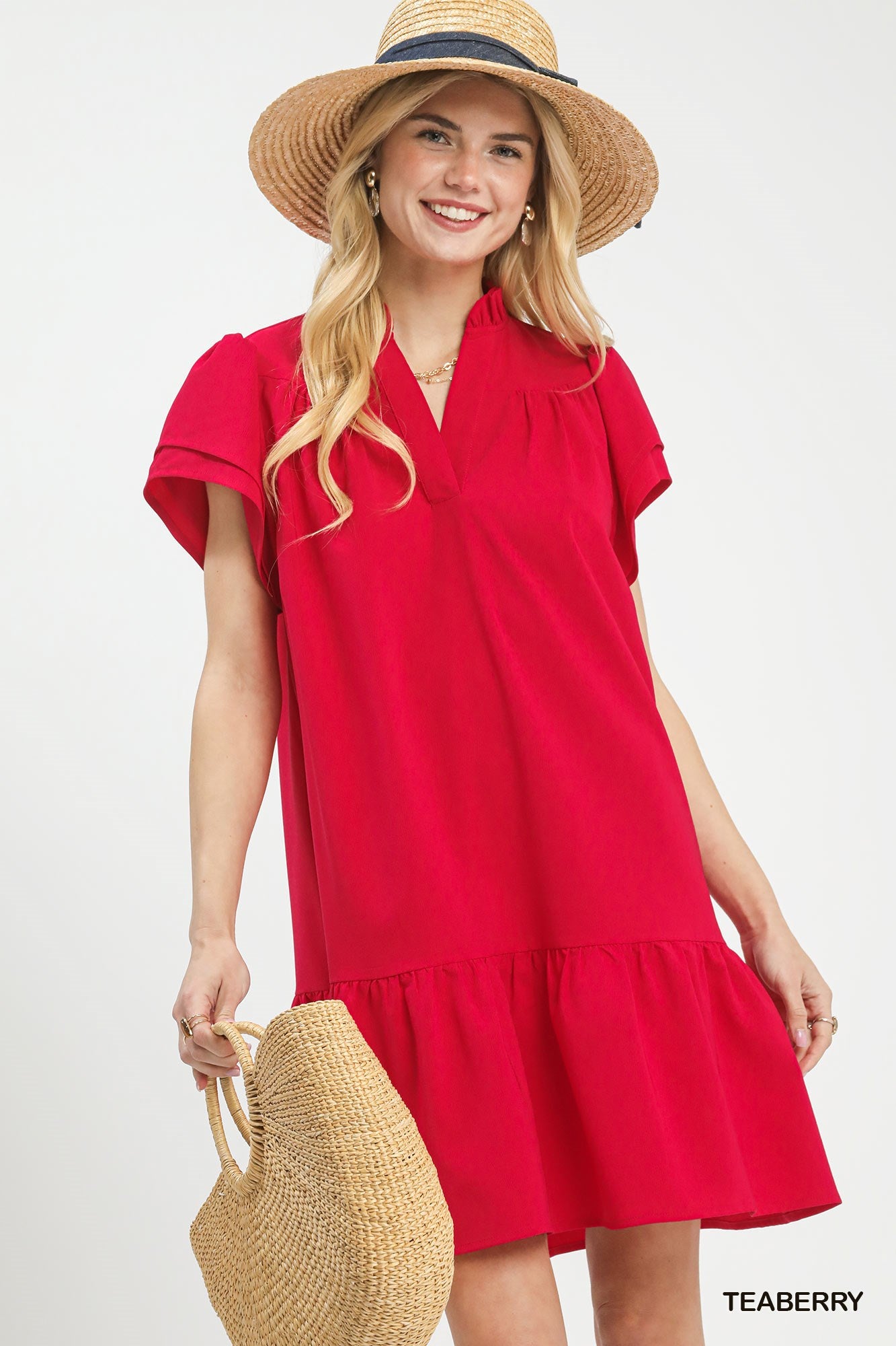 Rosie Red Ruffle Dress