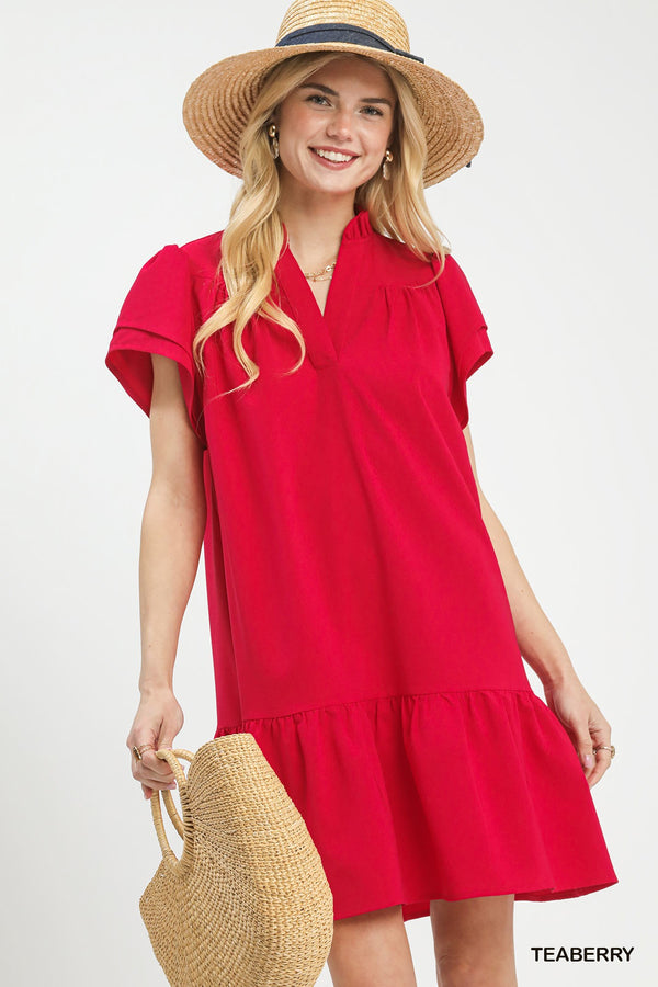 Rosie Red Ruffle Dress