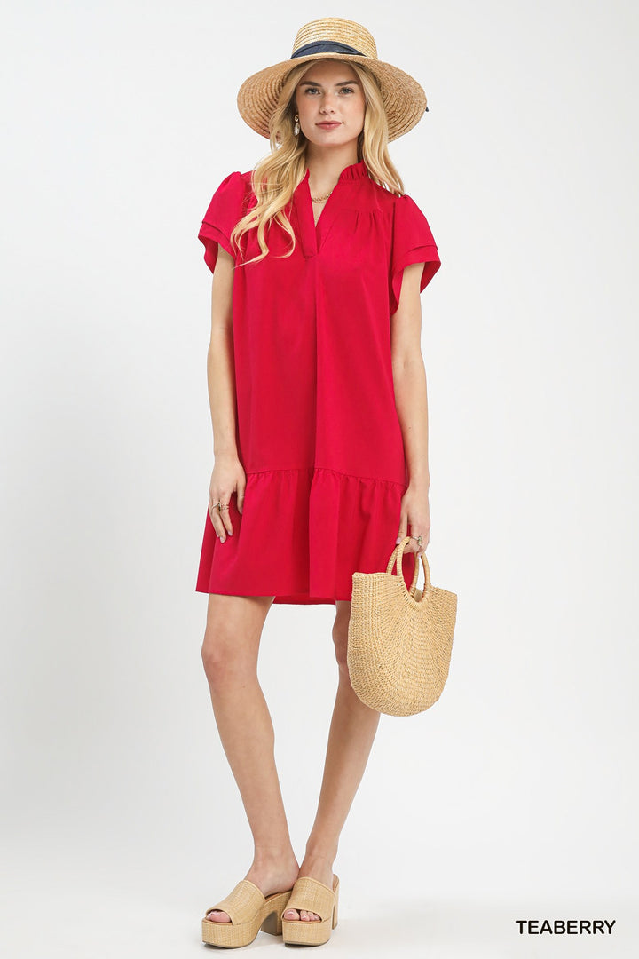 Rosie Red Ruffle Dress