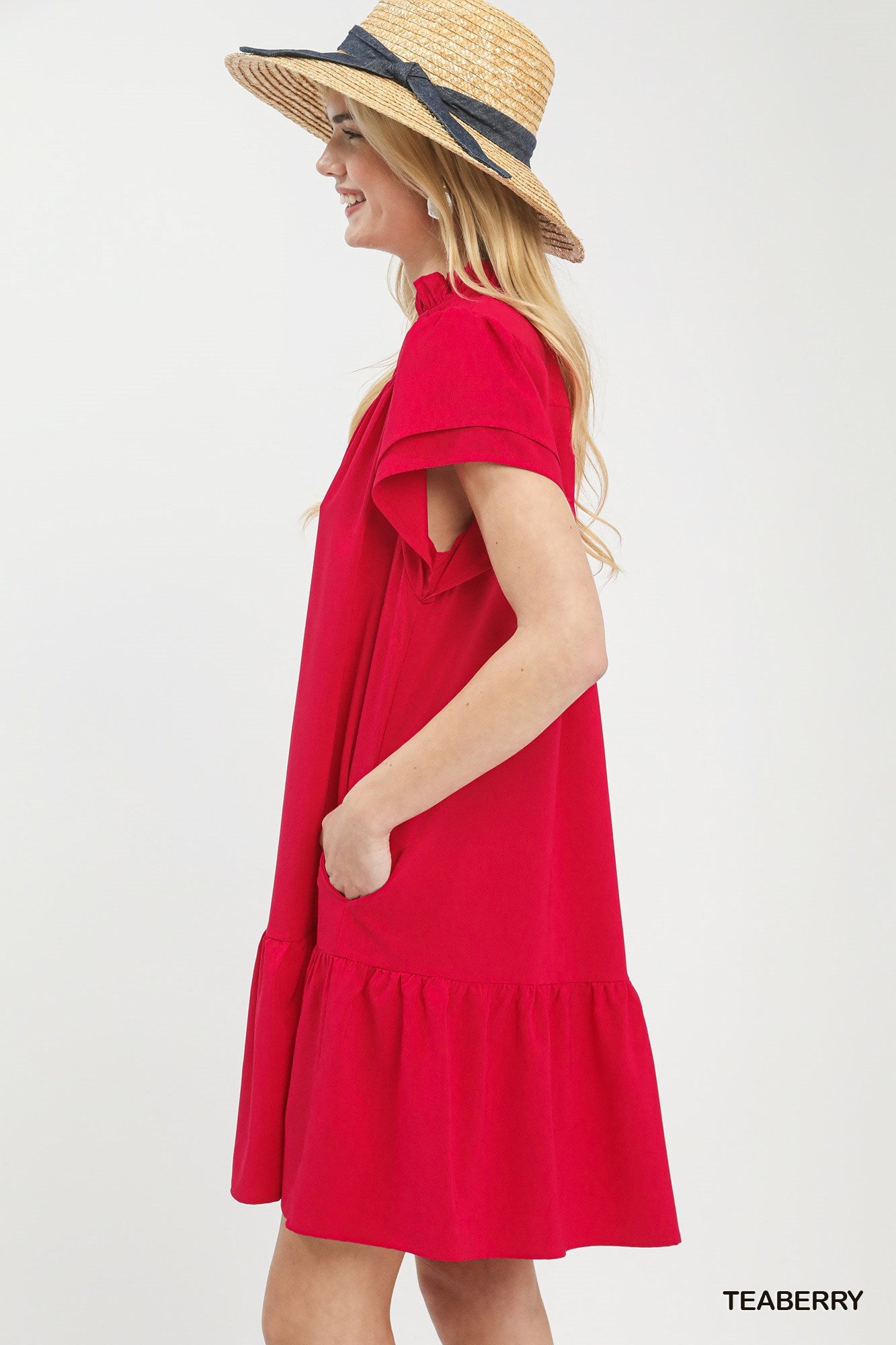Rosie Red Ruffle Dress