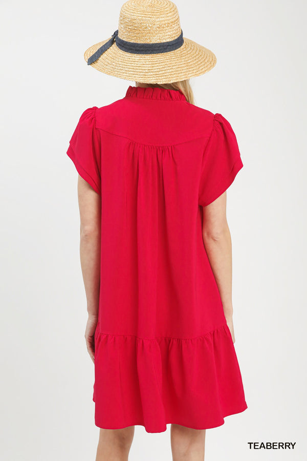 Rosie Red Ruffle Dress