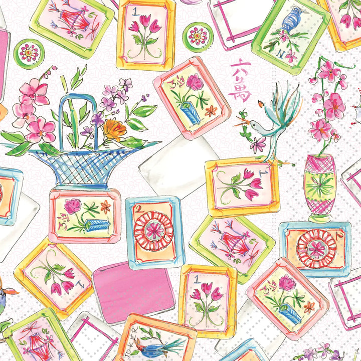 All Over Mahjong Cocktail Napkins