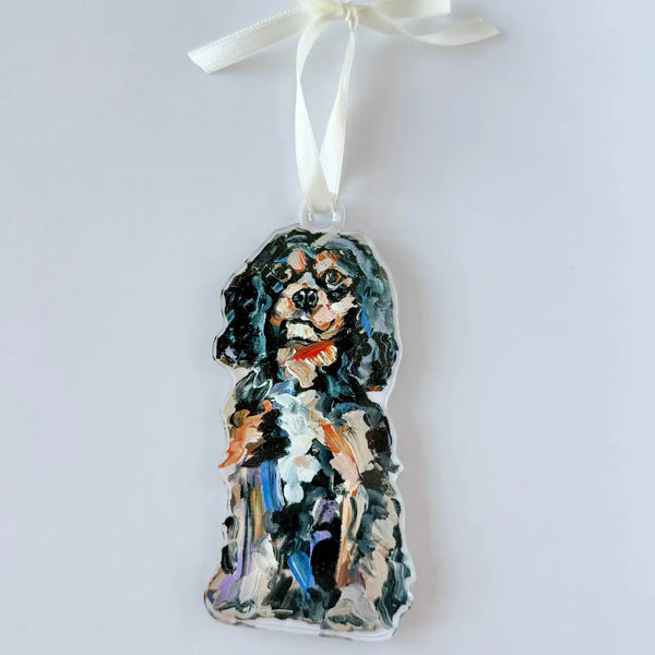 Dog Acrylic Art Ornament