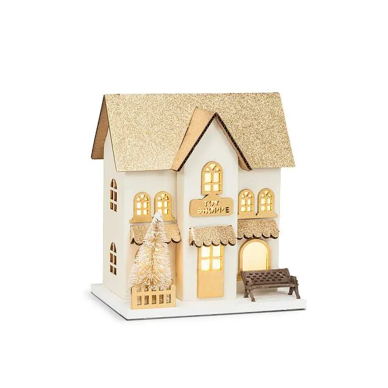 Small Light Up Holiday Village Houses