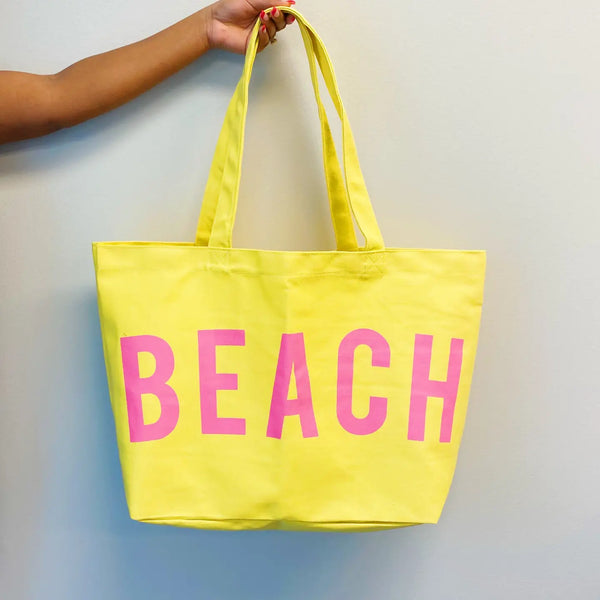 BEACH Canvas Tote Bag