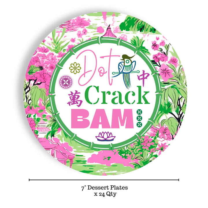 Dot Crack Bam Appetizer Plates Set/24
