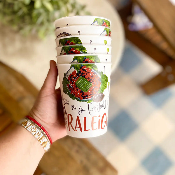 College Town Printed Cups Set/6