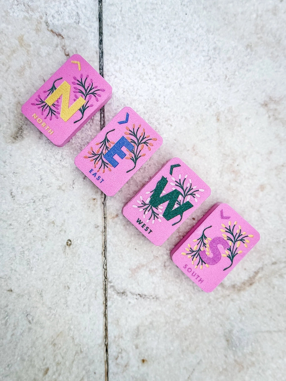 Pink Floating Mahjong Tile Set