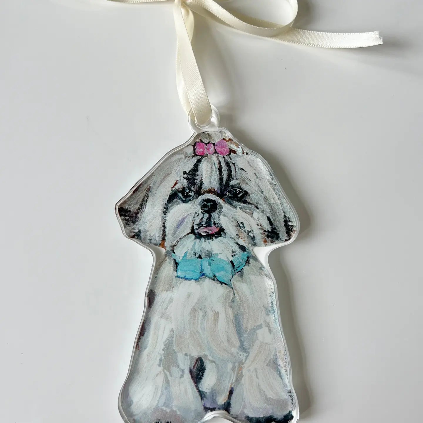Dog Acrylic Art Ornament