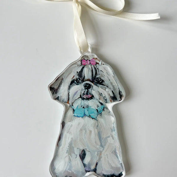 Dog Acrylic Art Ornament