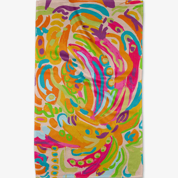 Abstract Pattern Geometry Kitchen Towel