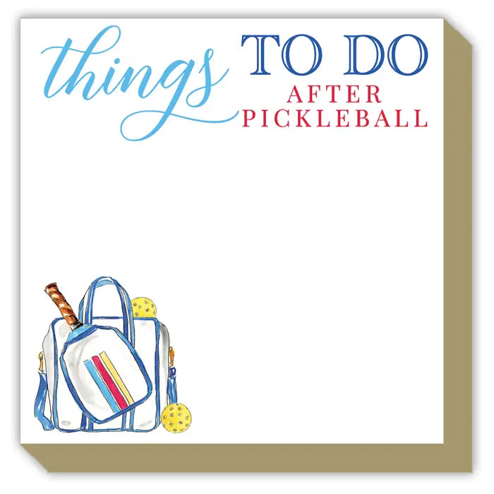 To Do After Pickleball Luxe Notepad