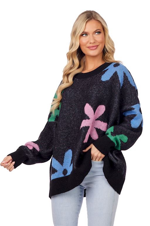 Jadie Floral Sweater One Size