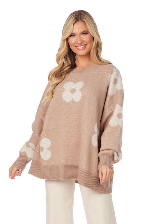 Jadie Floral Sweater One Size