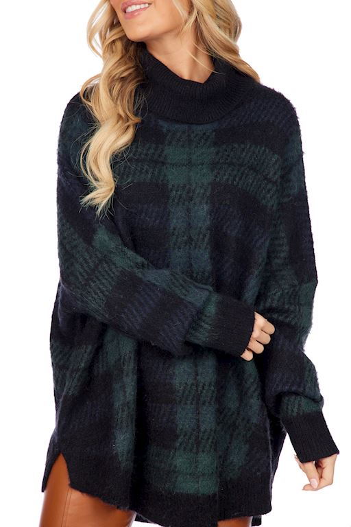 Carla Plaid Sweater