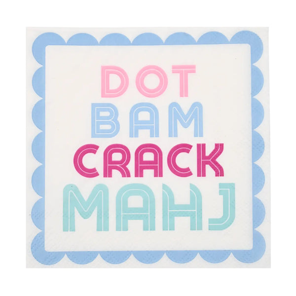 Dot Bam Crack Mahj Cocktail Napkins