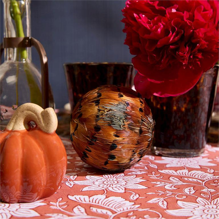 Pheasant Feather Decorative Ball