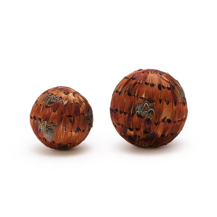 Pheasant Feather Decorative Ball