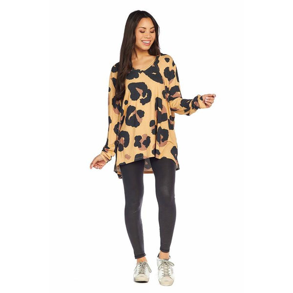 Crew Oversized Animal Print T Shirt OS