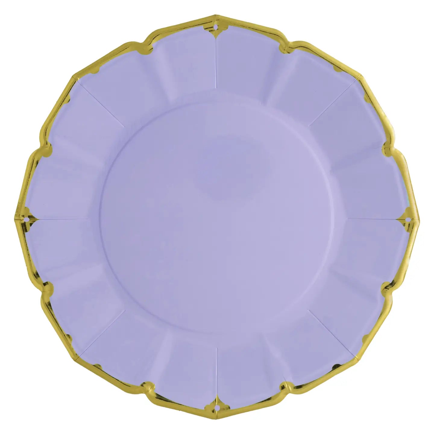 Solid Shaped Paper Plate Set/8