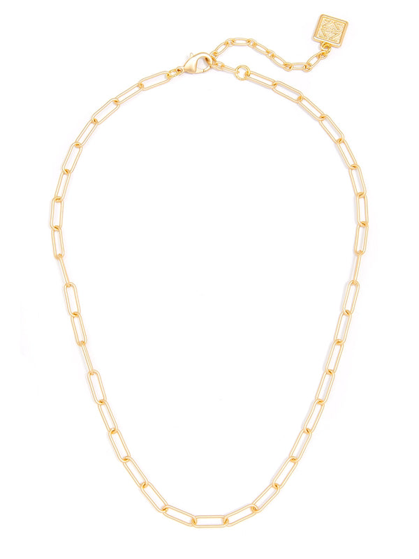 Classic Gold Paperclip Necklace