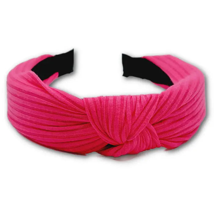 Pink Ribbed Headband