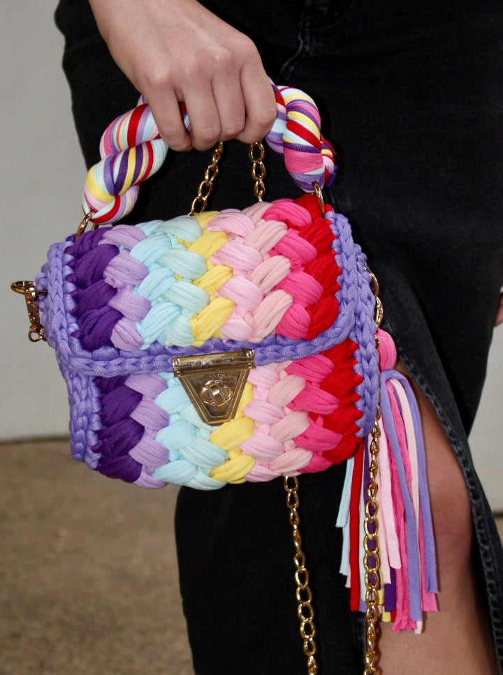 Rainbow Woven Bag