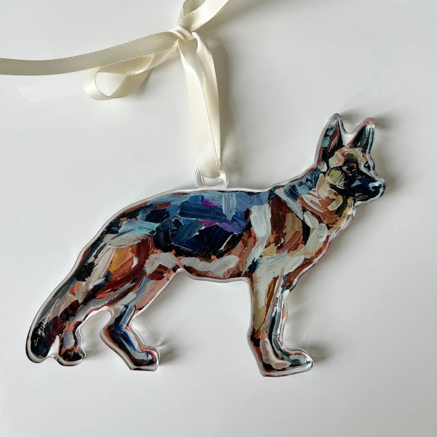 Dog Acrylic Art Ornament