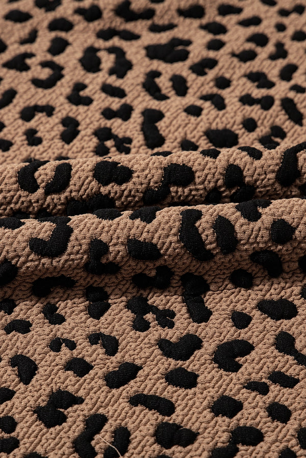 Karina Leopard Collared Dress