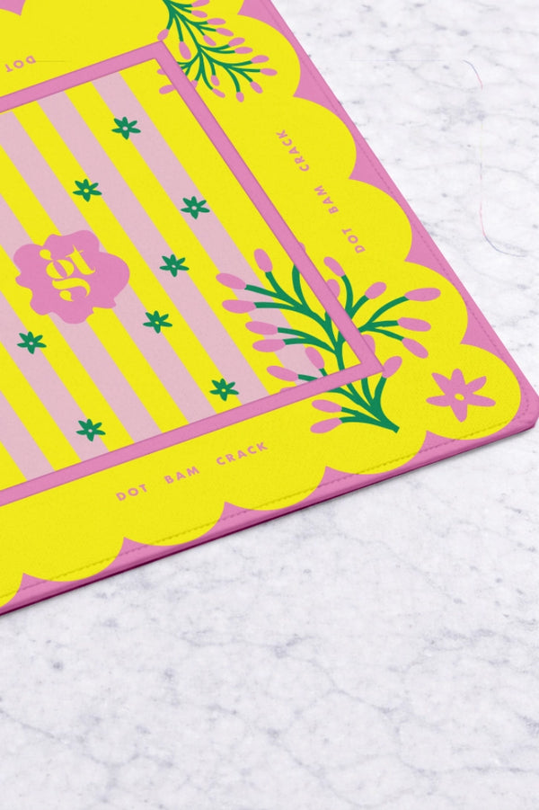 Yellow & Pink Mahjong Mat