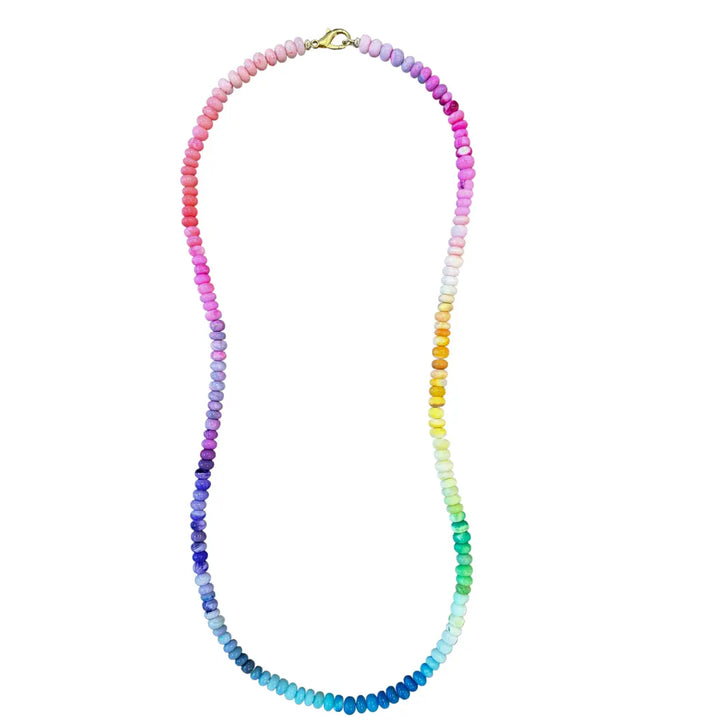 Long Rainbow Candy Necklace