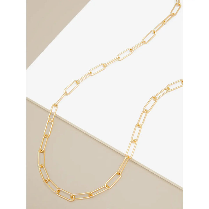 Classic Gold Paperclip Necklace