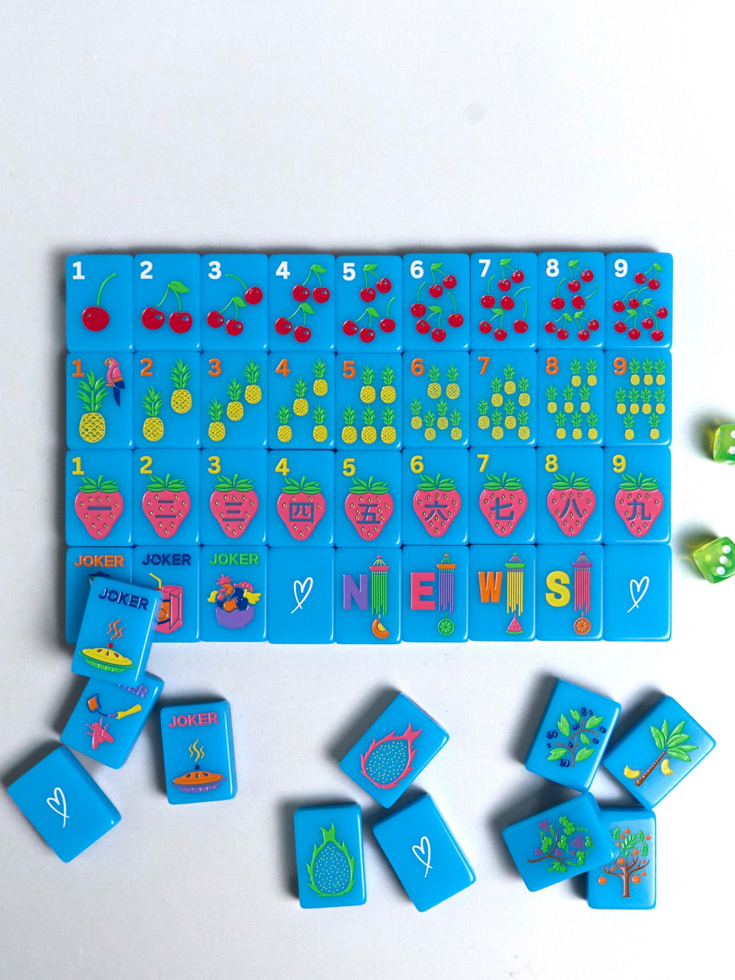 The Fruity Line Mahjong Tile Set