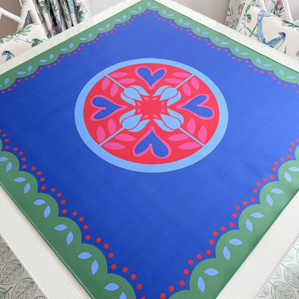 Hearts & Flowers Mahjong Mat